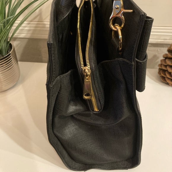 ZAC POSEN Black Large Shirley Bow Purse w/dust bag. Great condition. 🌸 - Picture 9 of 11